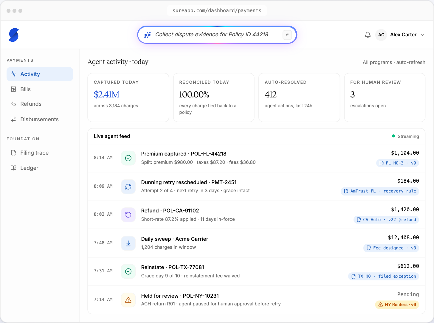 Sure Newsroom | How Sure Turned the Insurance Filing Into a Payments Instruction Set